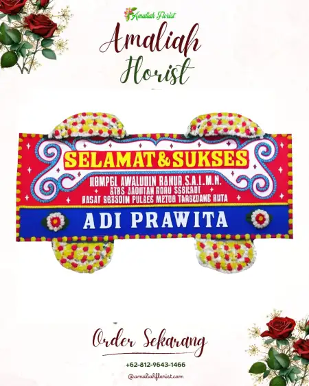 Papan Bunga Ucapan Selamat Celuk
